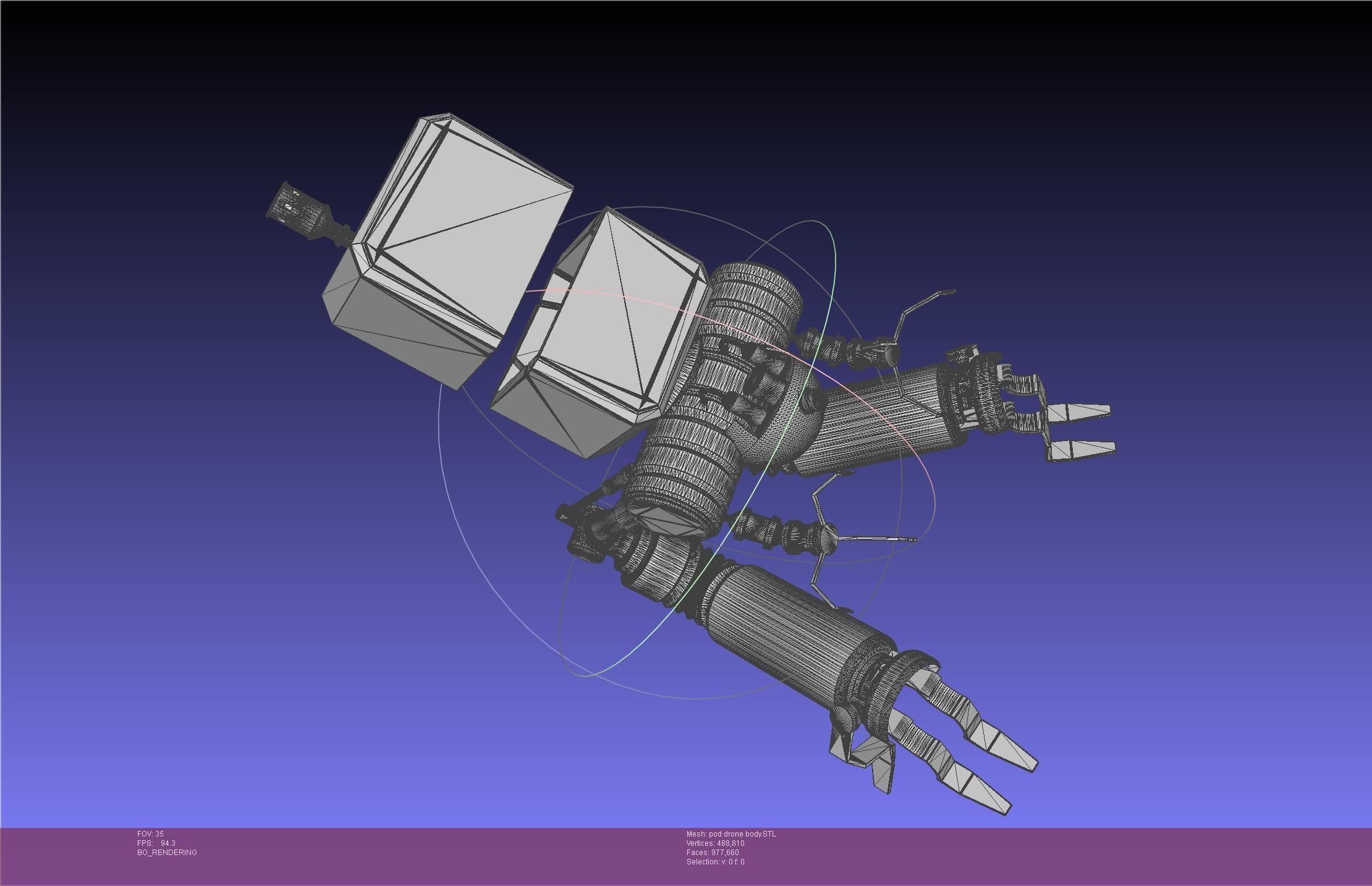 Nier Automata Pod 042 Drone Body 3D print model_42