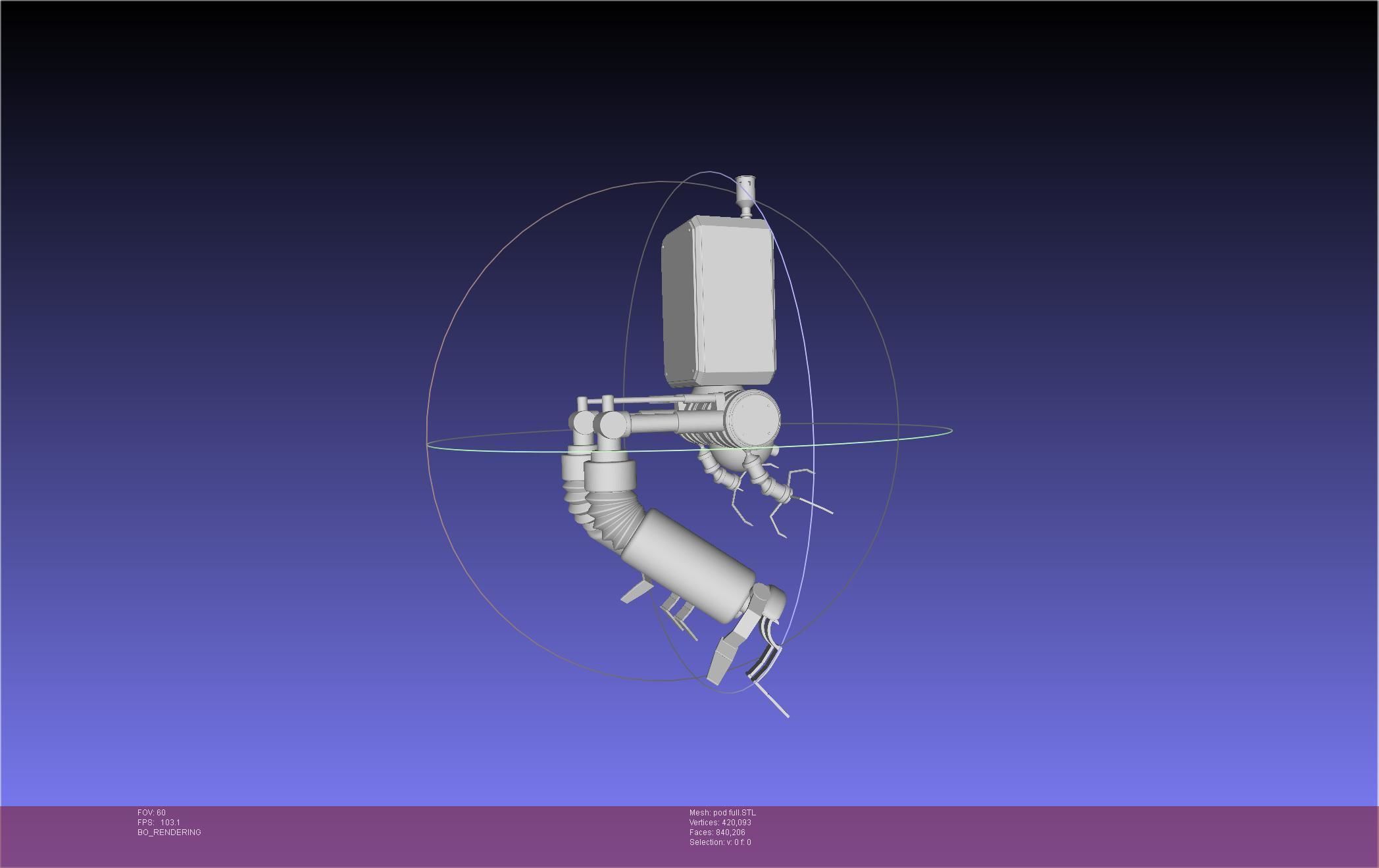 Nier Automata Pod 042 Drone Body 3D print model_47
