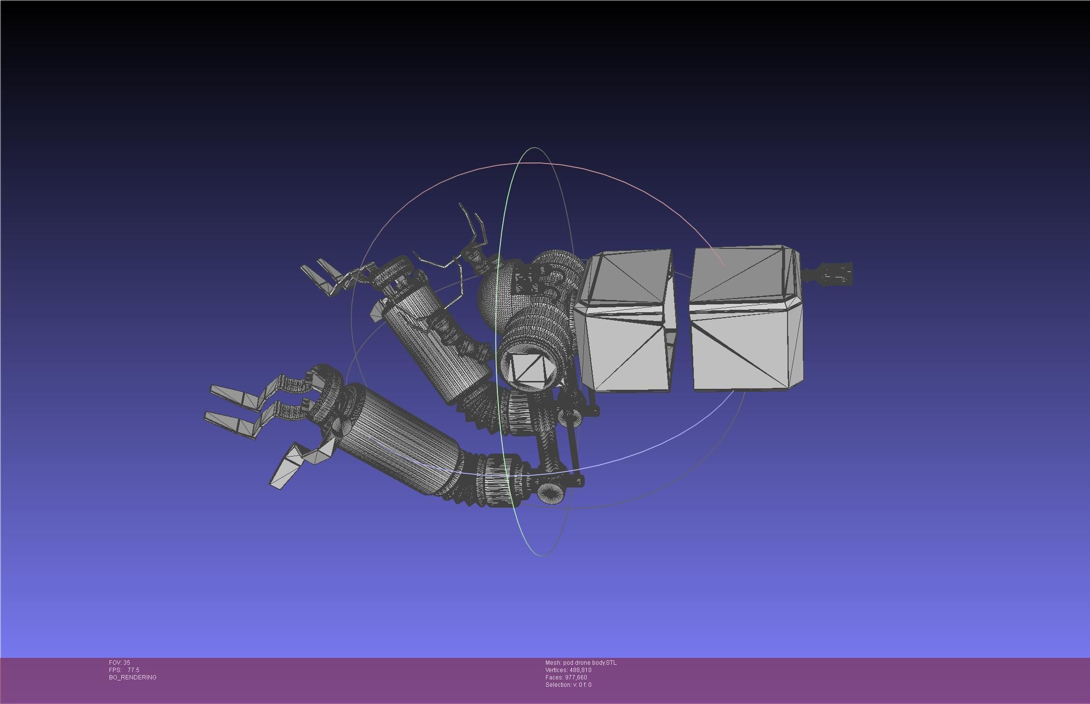 Nier Automata Pod 042 Drone Body 3D print model_36