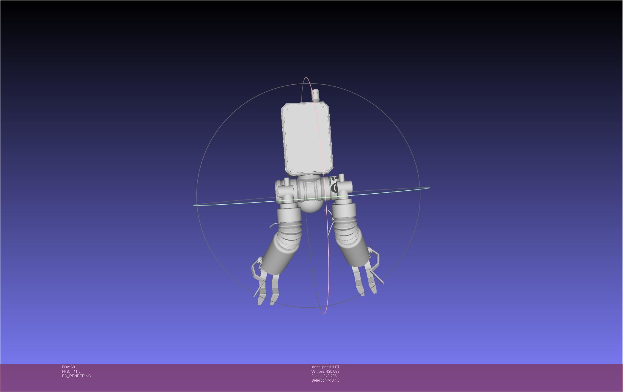 Nier Automata Pod 042 Drone Body 3D print model_48
