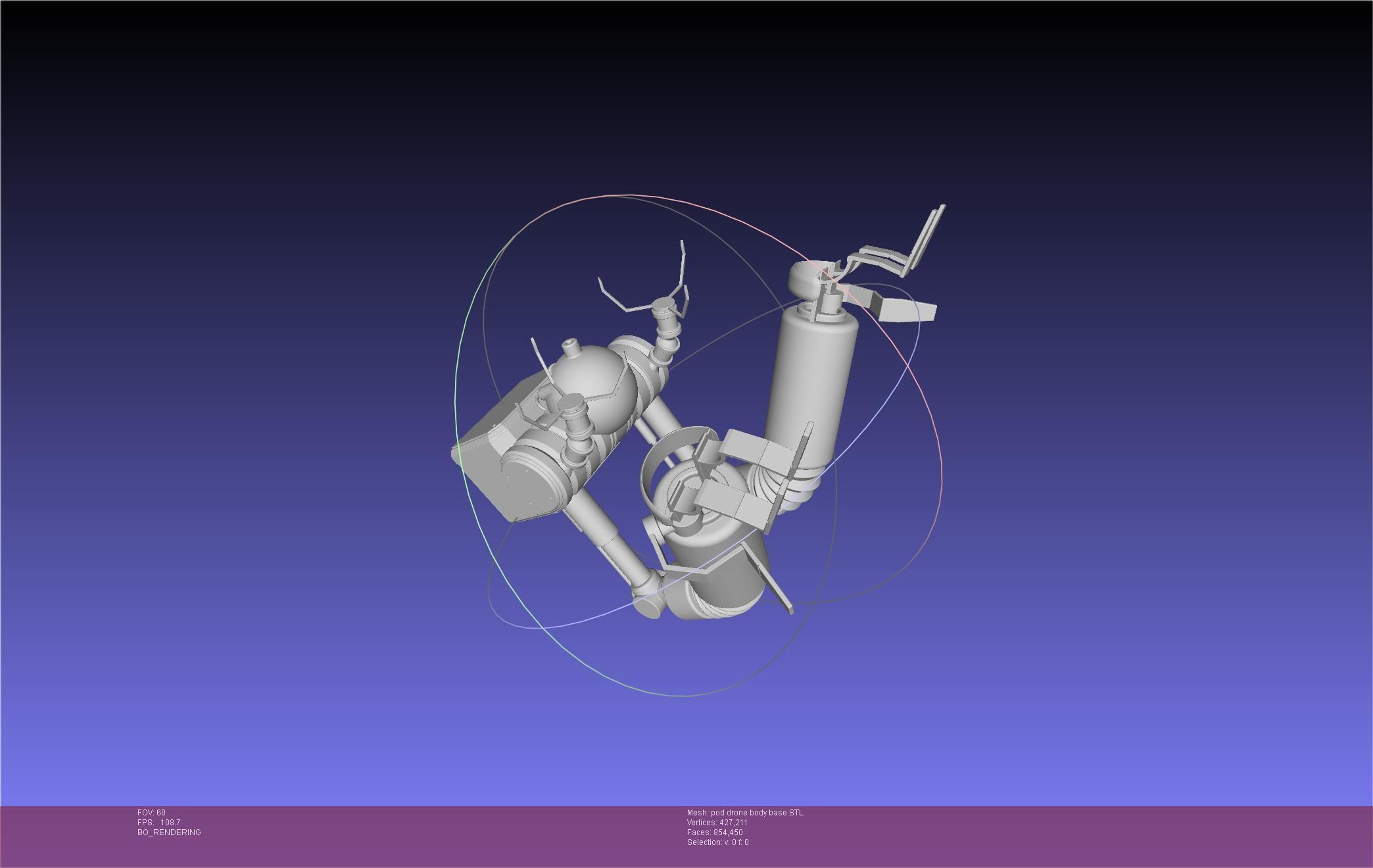 Nier Automata Pod 042 Drone Body 3D print model_92