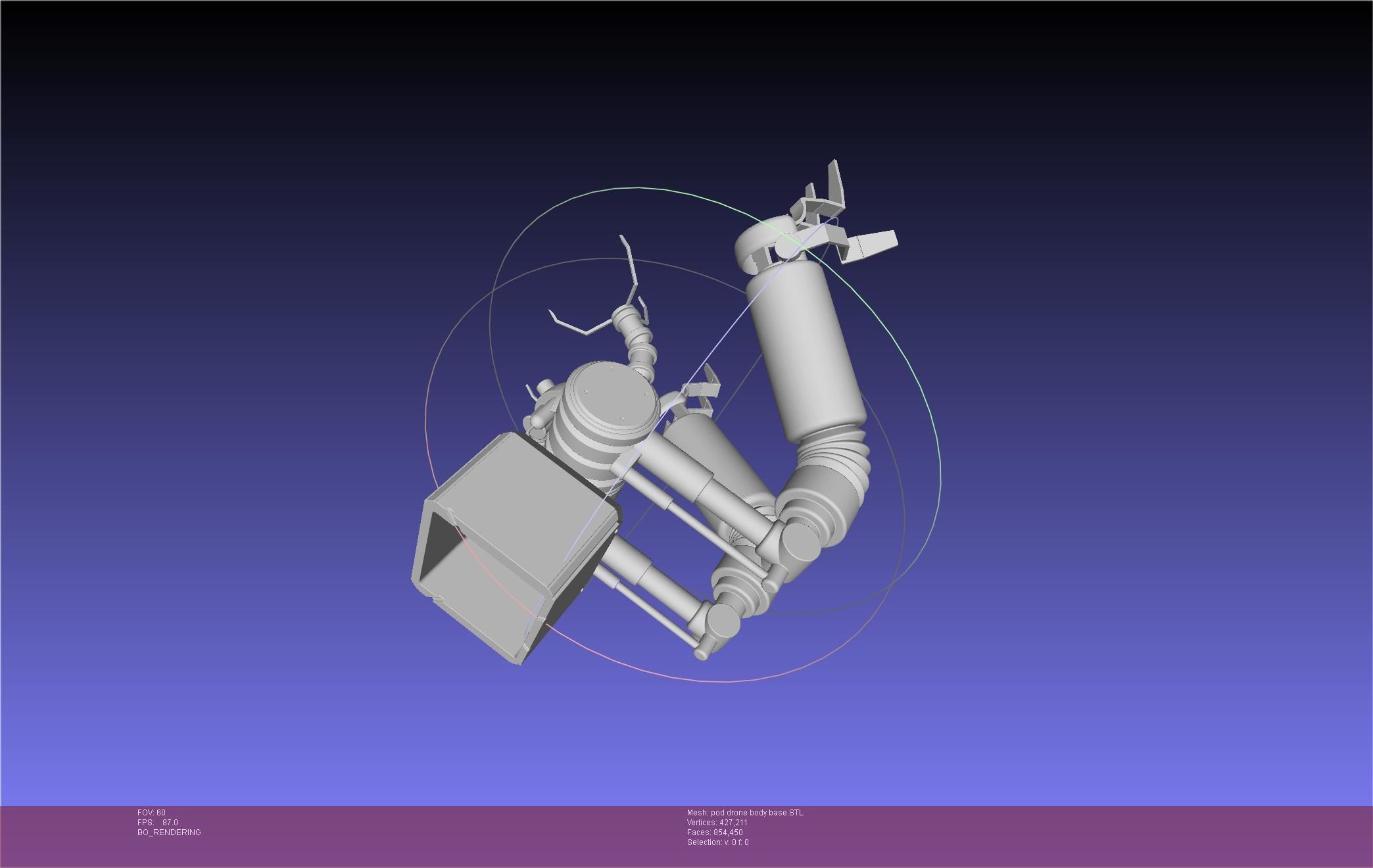 Nier Automata Pod 042 Drone Body 3D print model_88