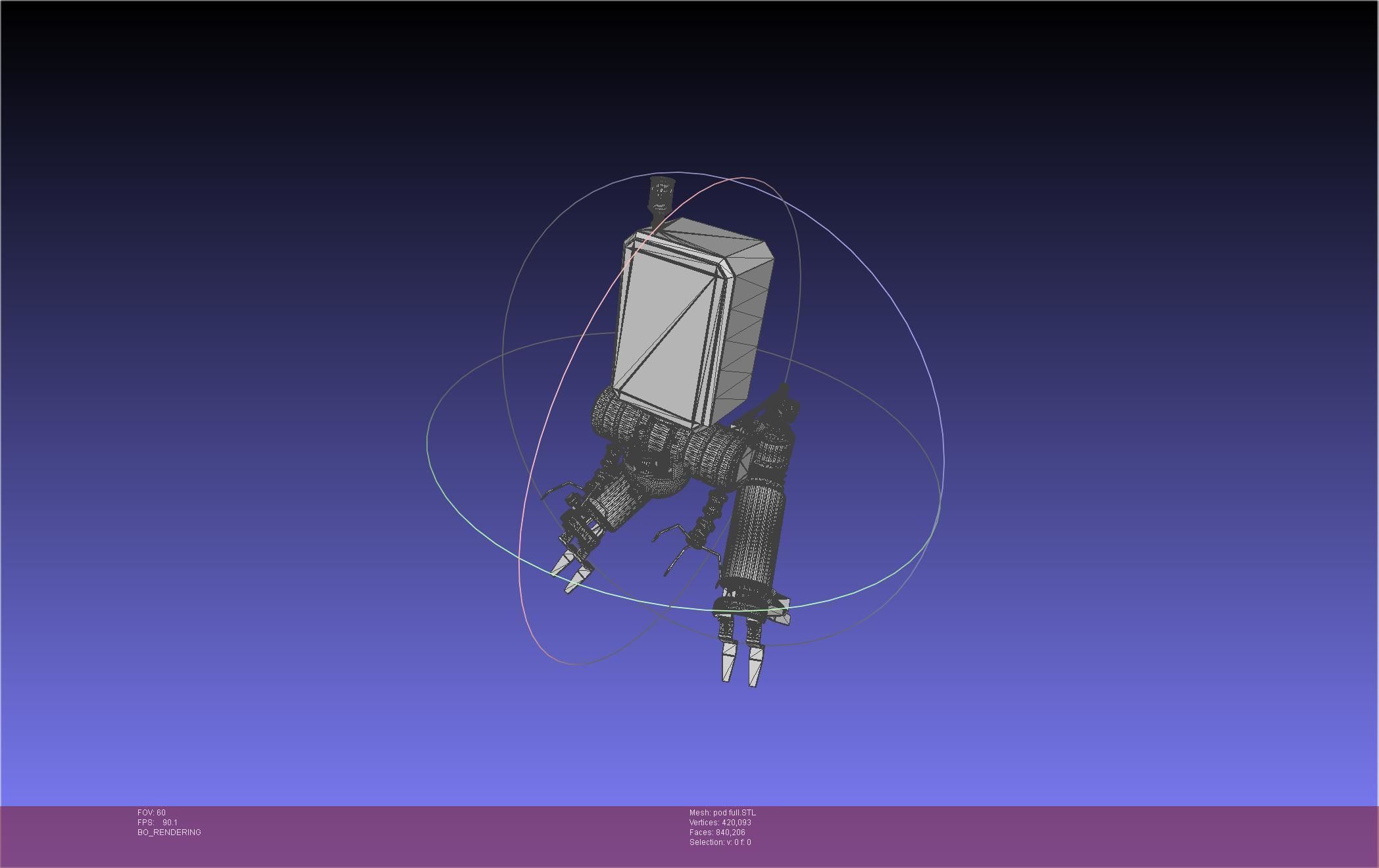 Nier Automata Pod 042 Drone Body 3D print model_59