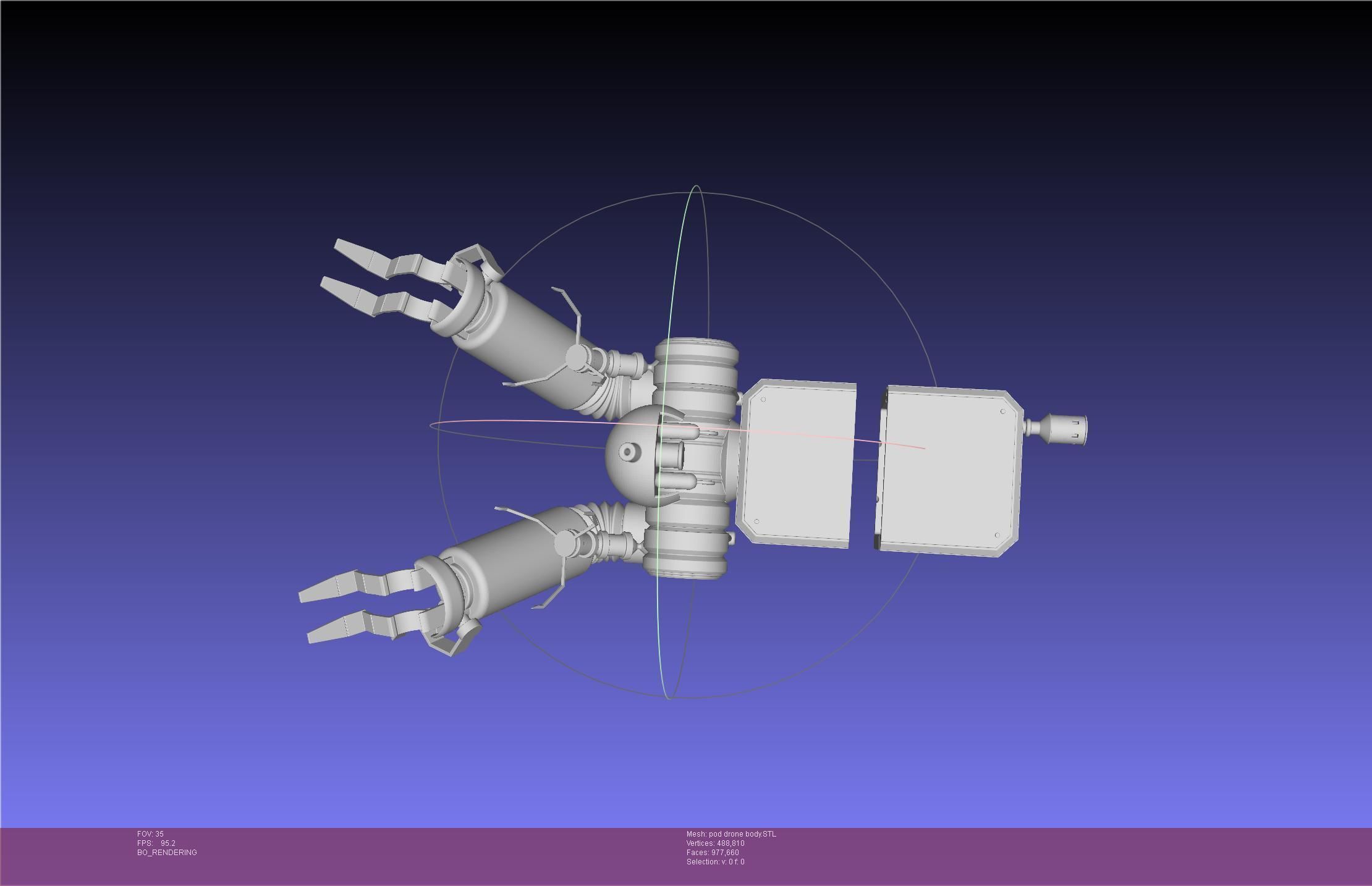 Nier Automata Pod 042 Drone Body 3D print model_37