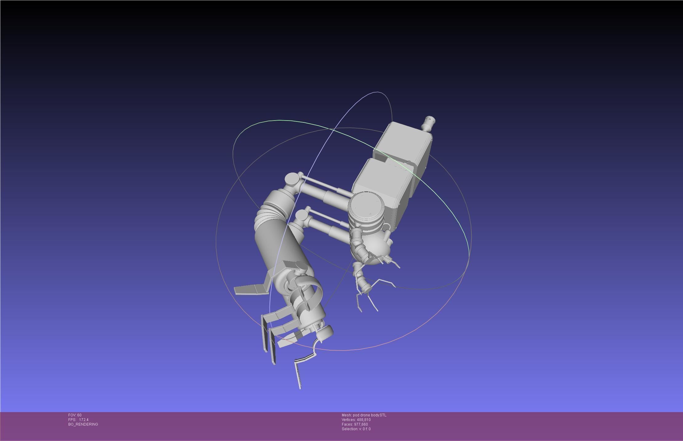 Nier Automata Pod 042 Drone Body 3D print model_9