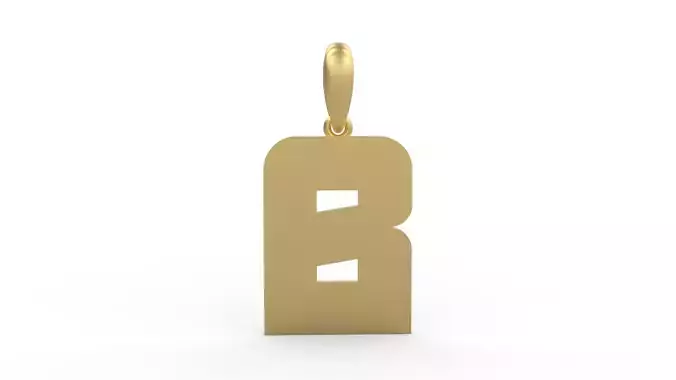 Initial Letters Pendant Boldhead B