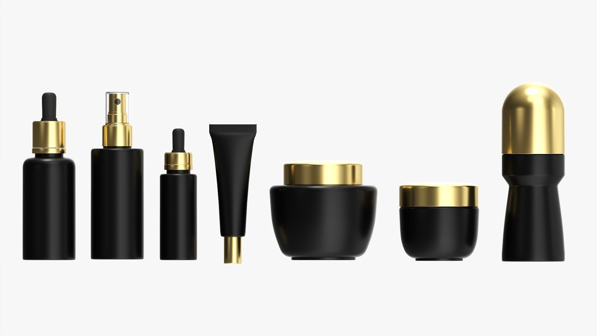 Cosmetic containers for mockup 3D Model Collection_3