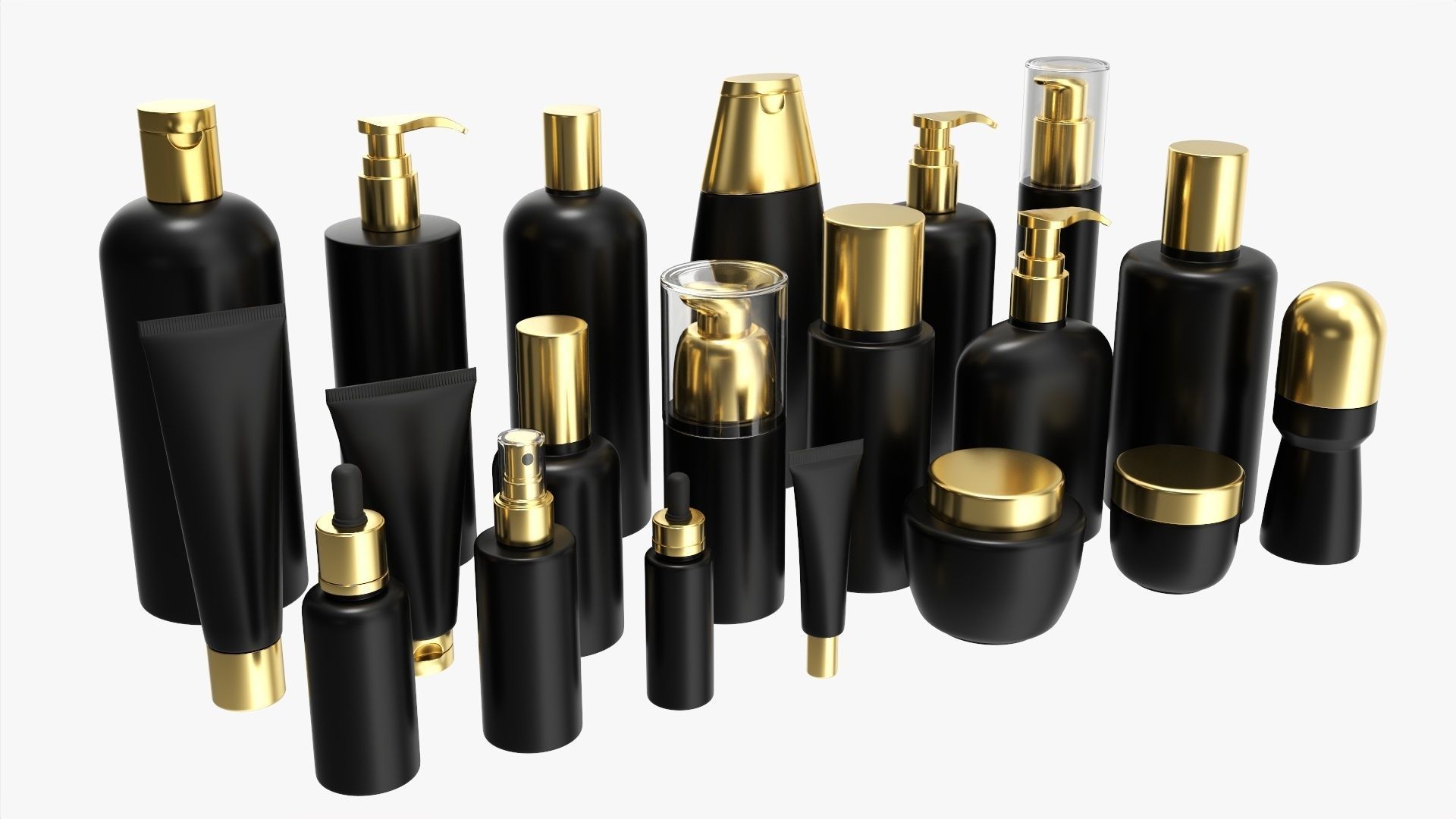 Cosmetic containers for mockup 3D Model Collection_1