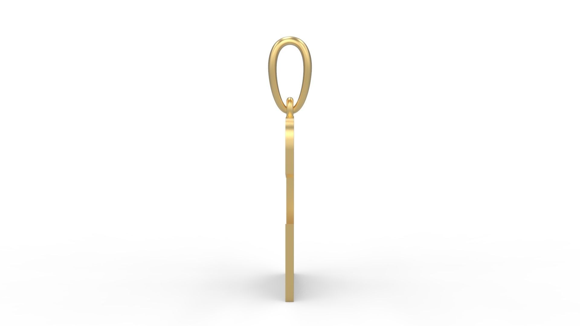 Initial Letters Pendant Boldhead C 3D print model_2