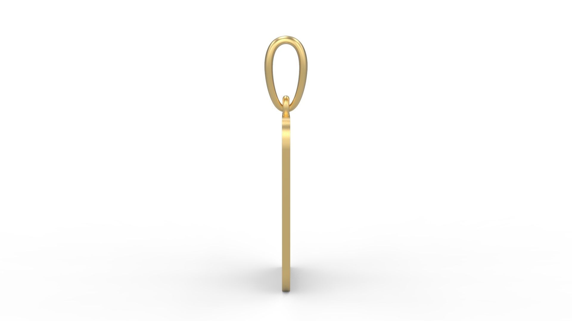 Initial Letters Pendant Boldhead D 3D print model_2