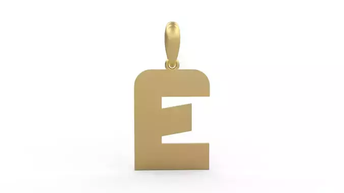Initial Letters Pendant Boldhead E