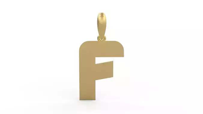 Initial Letters Pendant Boldhead F