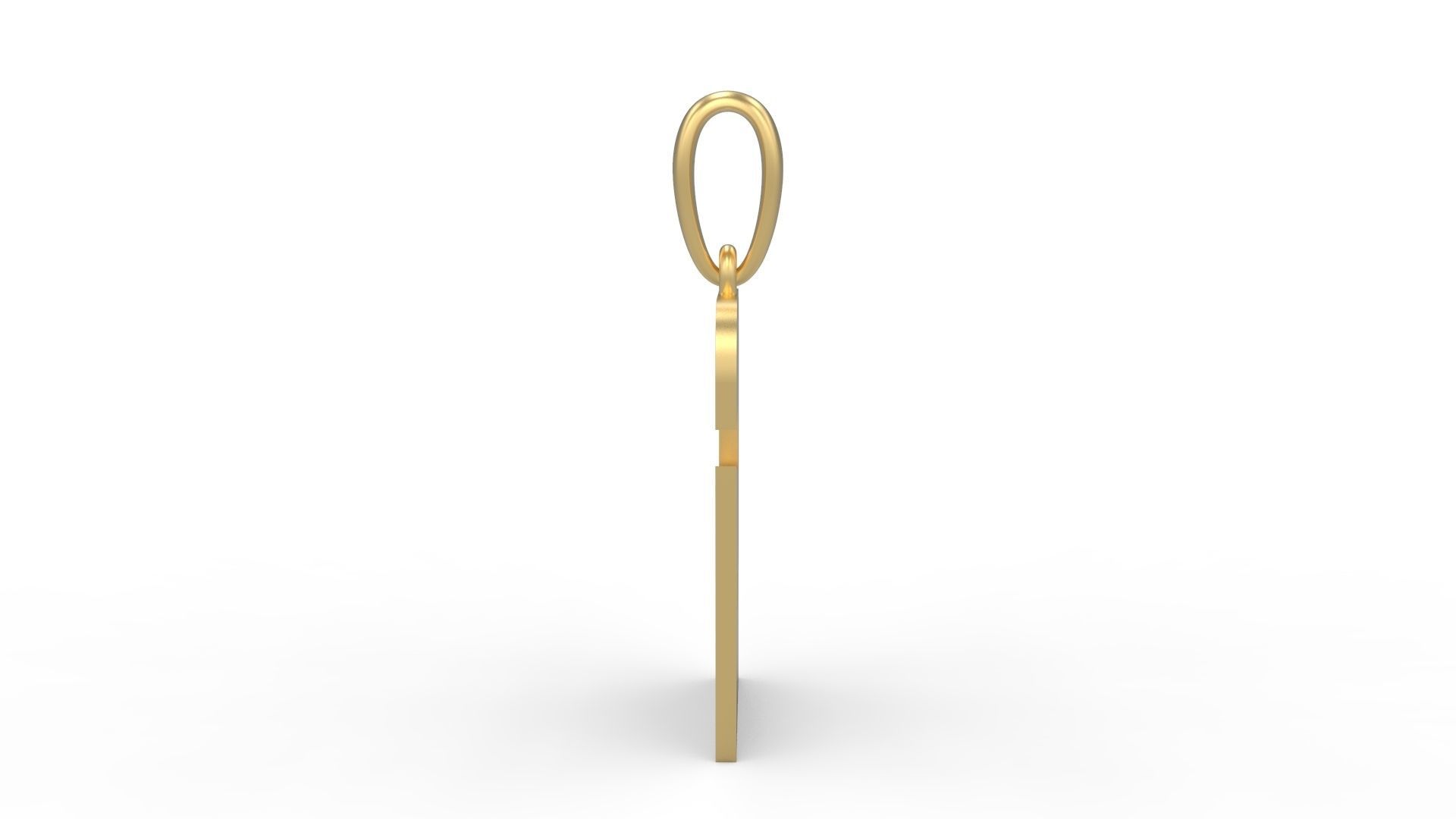 Initial Letters Pendant Boldhead G 3D print model_2