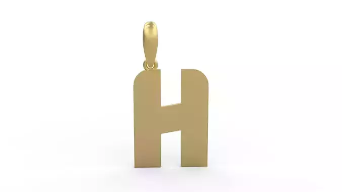 Initial Letters Pendant Boldhead H
