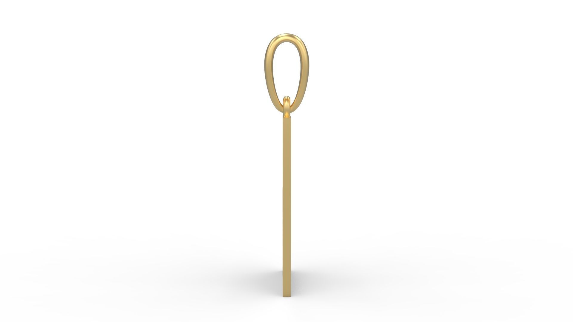 Initial Letters Pendant Boldhead J 3D print model_2