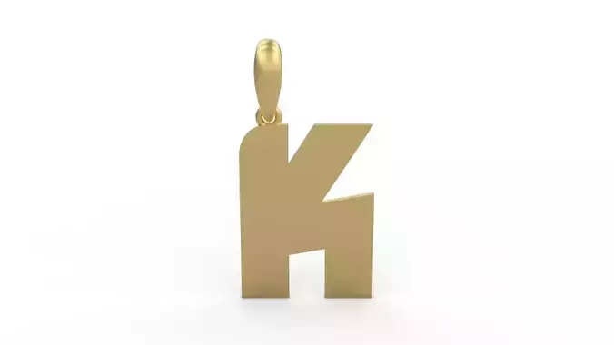 Initial Letters Pendant Boldhead K