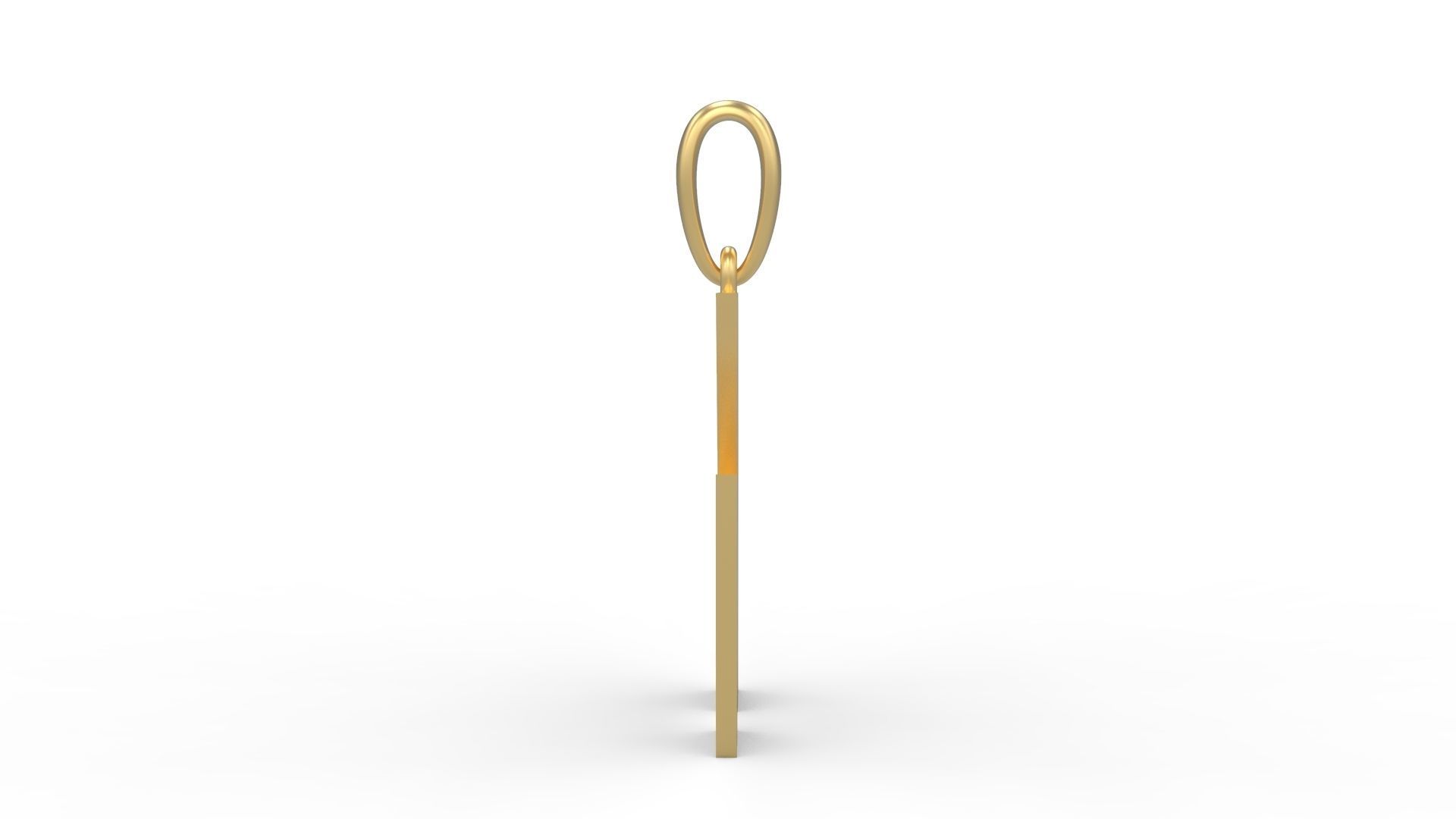 Initial Letters Pendant Boldhead K 3D print model_2