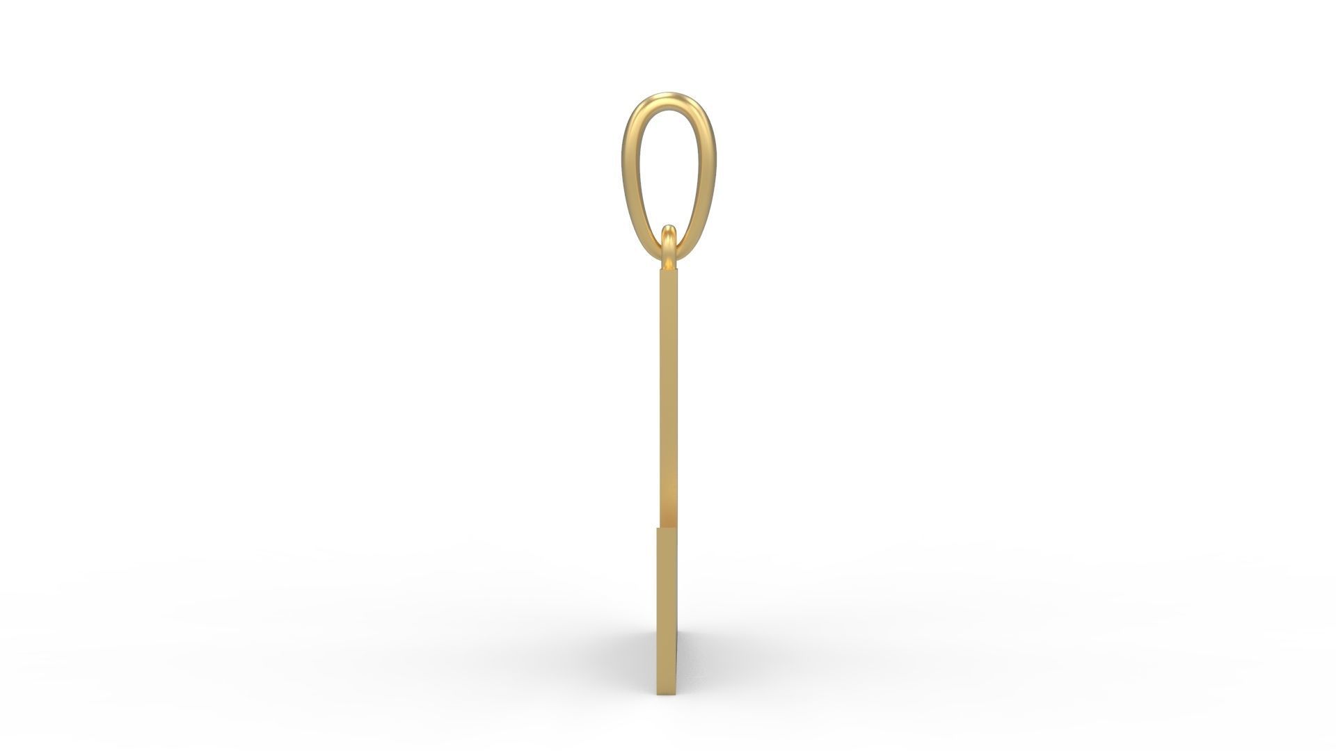 Initial Letters Pendant Boldhead L 3D print model_2