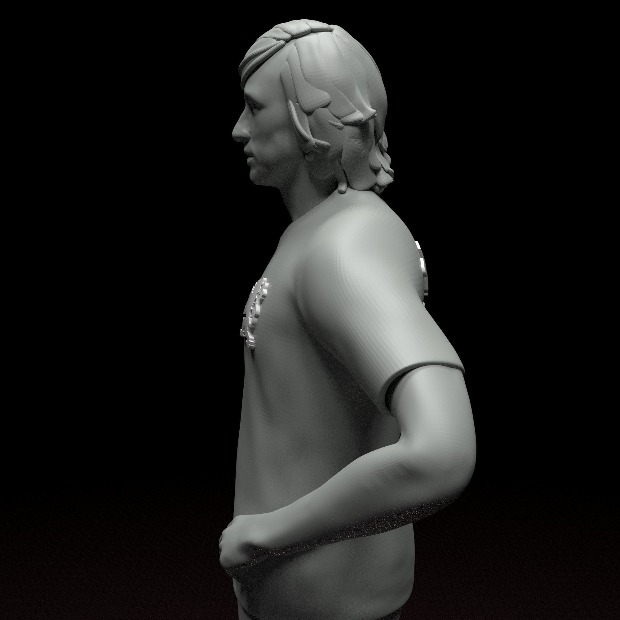 Johan Cruyff football player stl file 3D print model 3D print model_4
