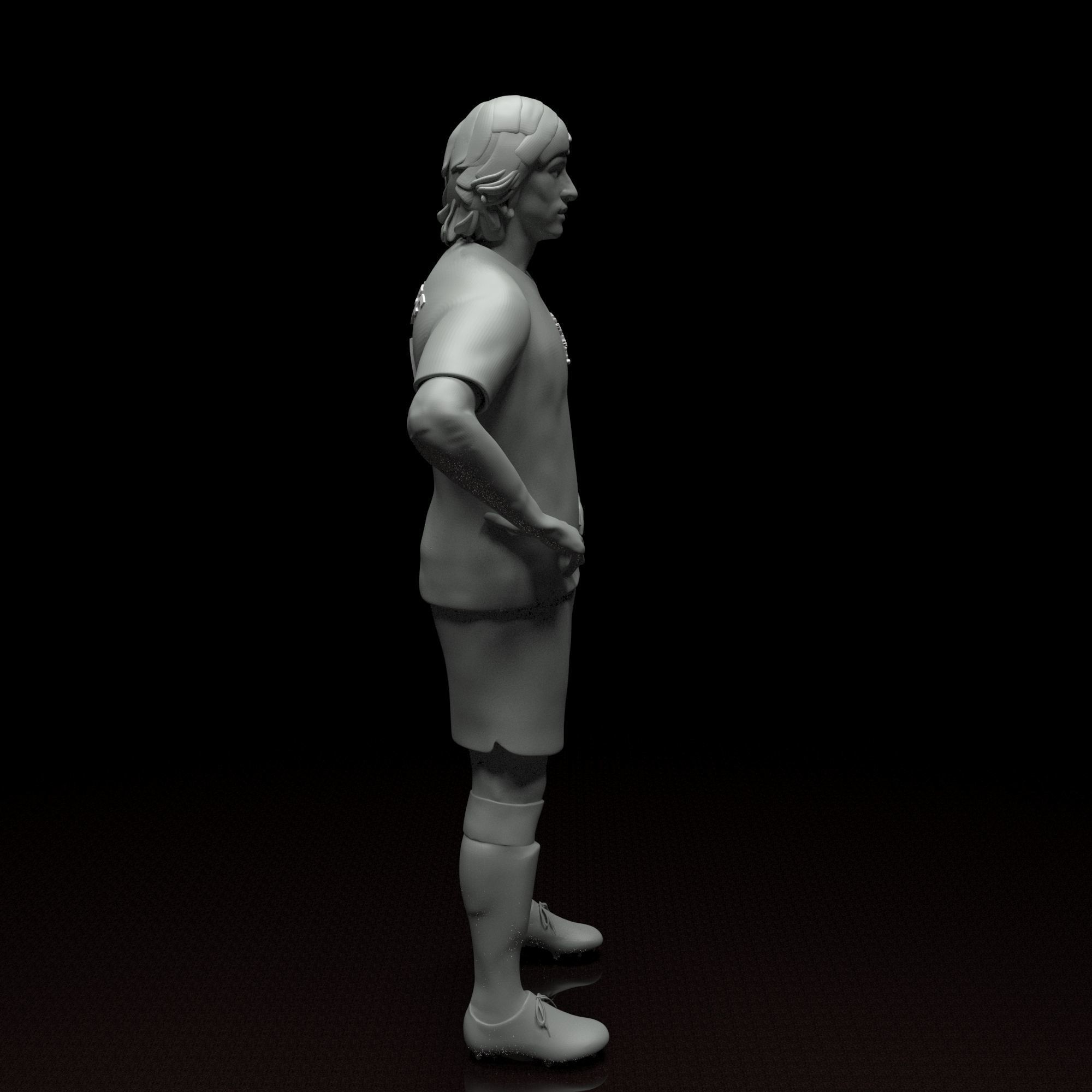 Johan Cruyff football player stl file 3D print model 3D print model_14