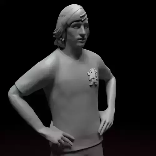 Johan Cruyff football player stl file 3D print model 3D print model