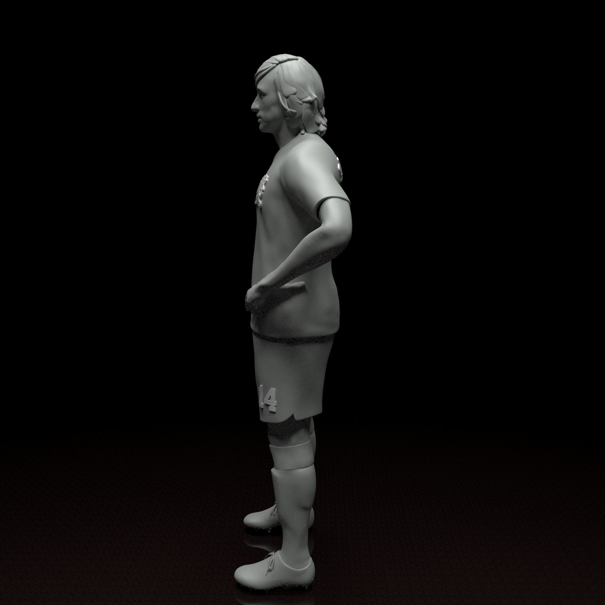 Johan Cruyff football player stl file 3D print model 3D print model_10