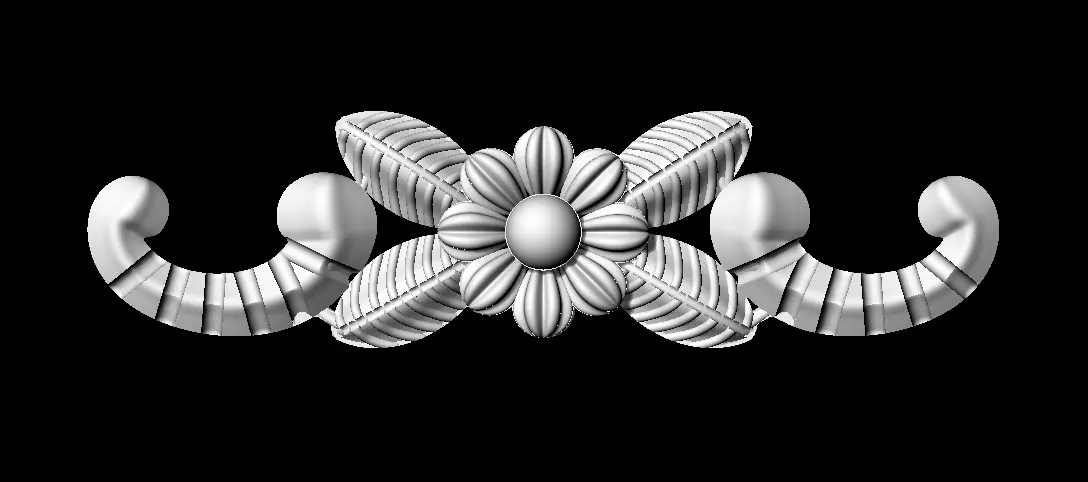 Sidepiece flower 3D print model_0