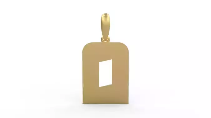 Initial Letters Pendant Boldhead O
