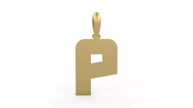 Initial Letters Pendant Boldhead P