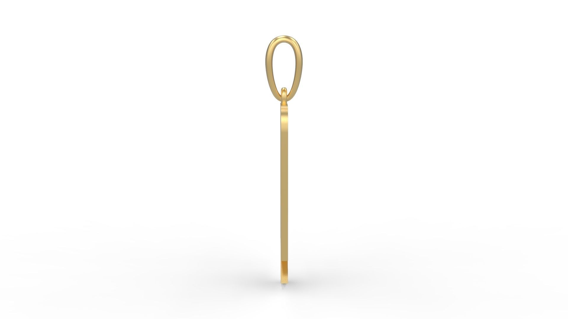 Initial Letters Pendant Boldhead Q 3D print model_2