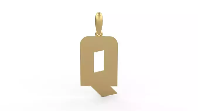 Initial Letters Pendant Boldhead Q