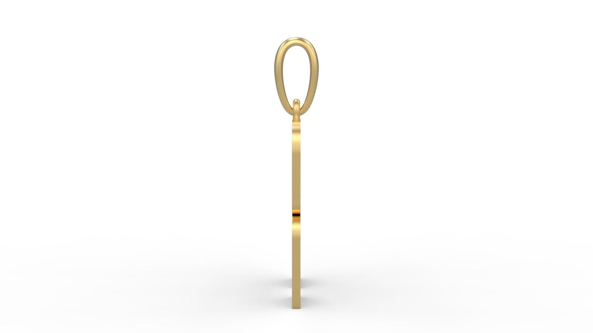 Initial Letters Pendant Boldhead R 3D print model_2