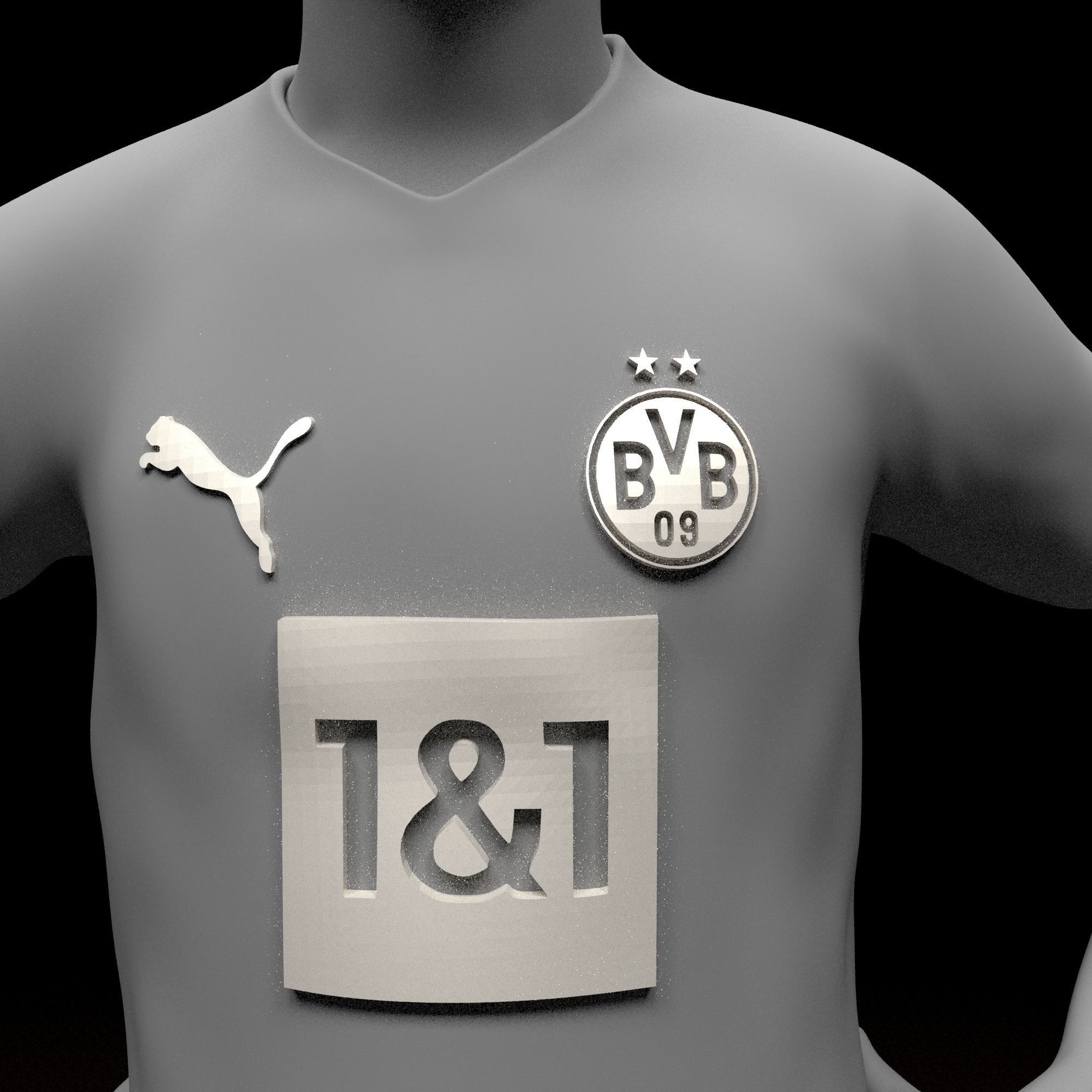 Erling Haaland Football Player STL files 3D print model 3D print model_13