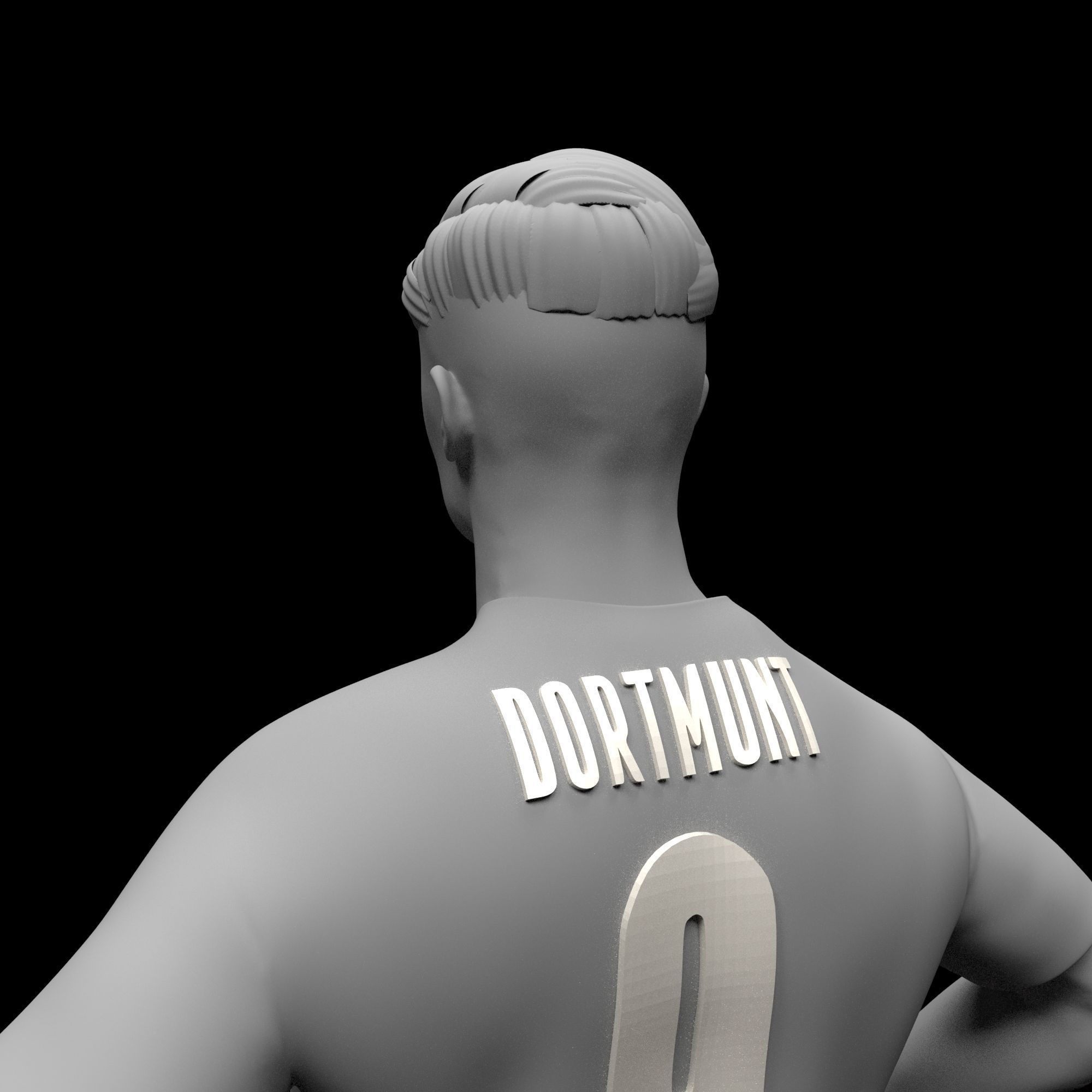 Erling Haaland Football Player STL files 3D print model 3D print model_19