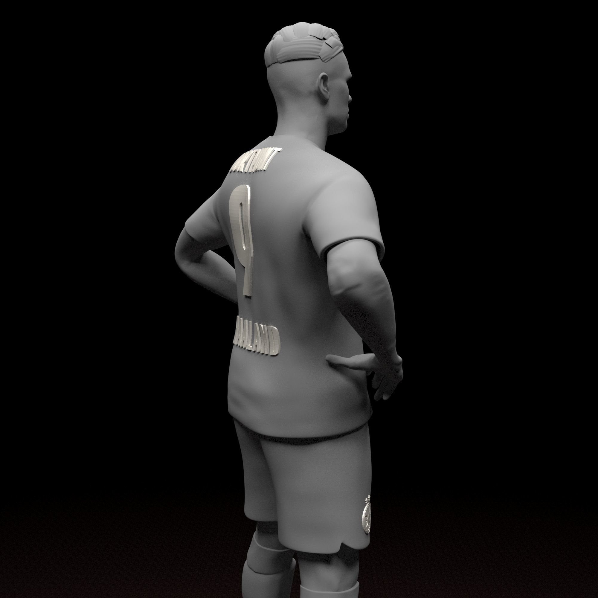 Erling Haaland Football Player STL files 3D print model 3D print model_14