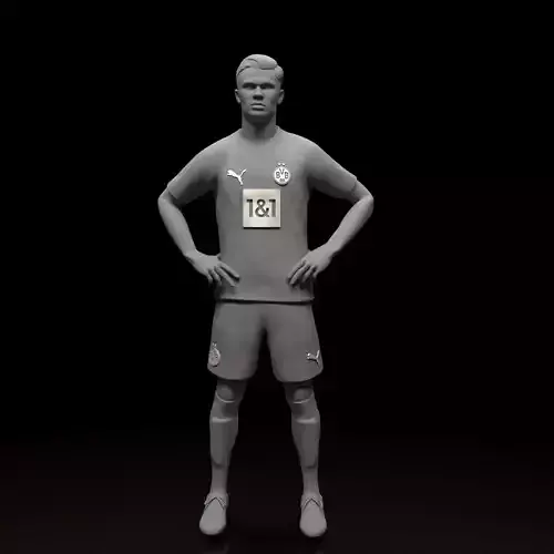 Erling Haaland Football Player STL files 3D print model