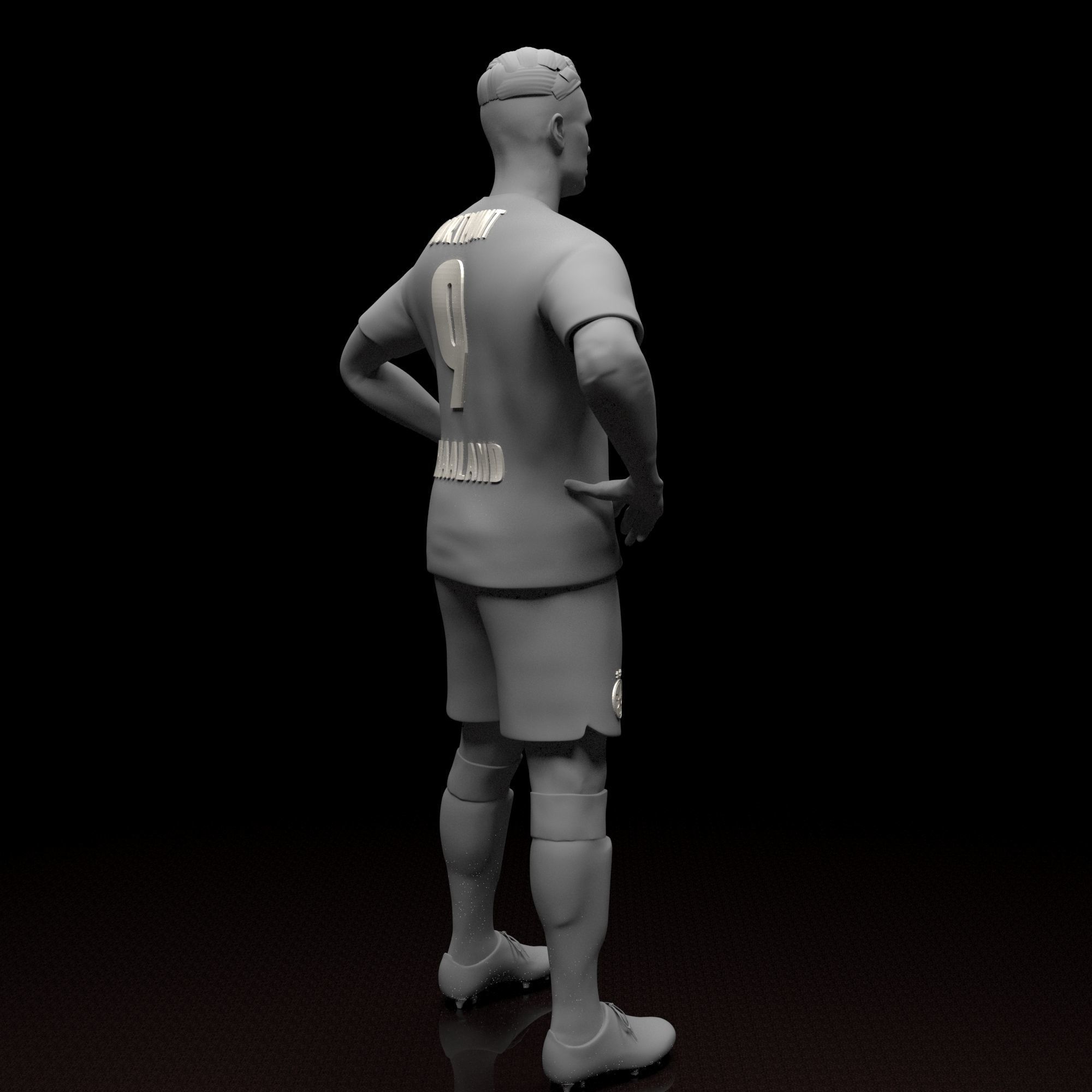 Erling Haaland Football Player STL files 3D print model 3D print model_2