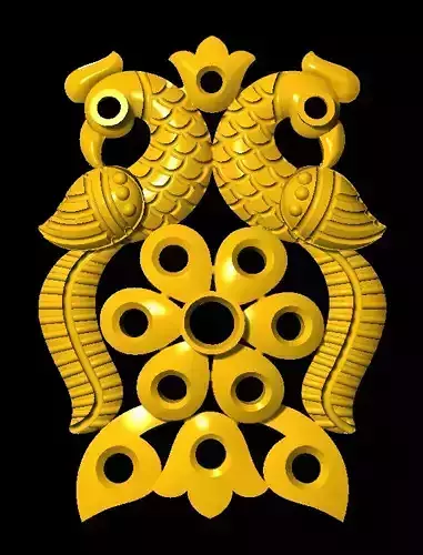 Sidepiece golden bird