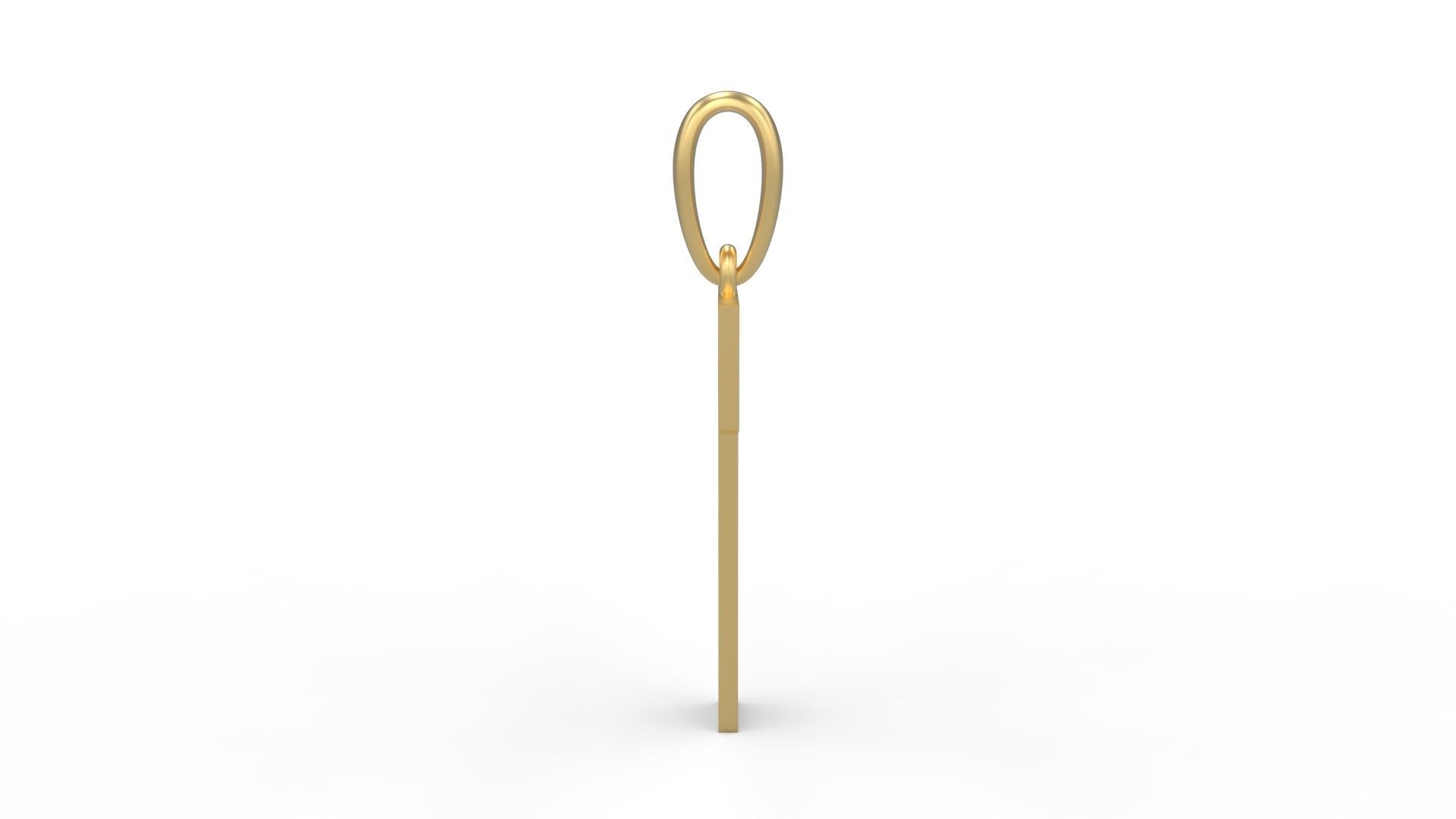 Initial Letters Pendant Boldhead T 3D print model_2