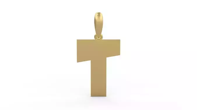 Initial Letters Pendant Boldhead T