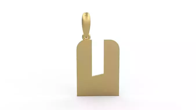 Initial Letters Pendant Boldhead U