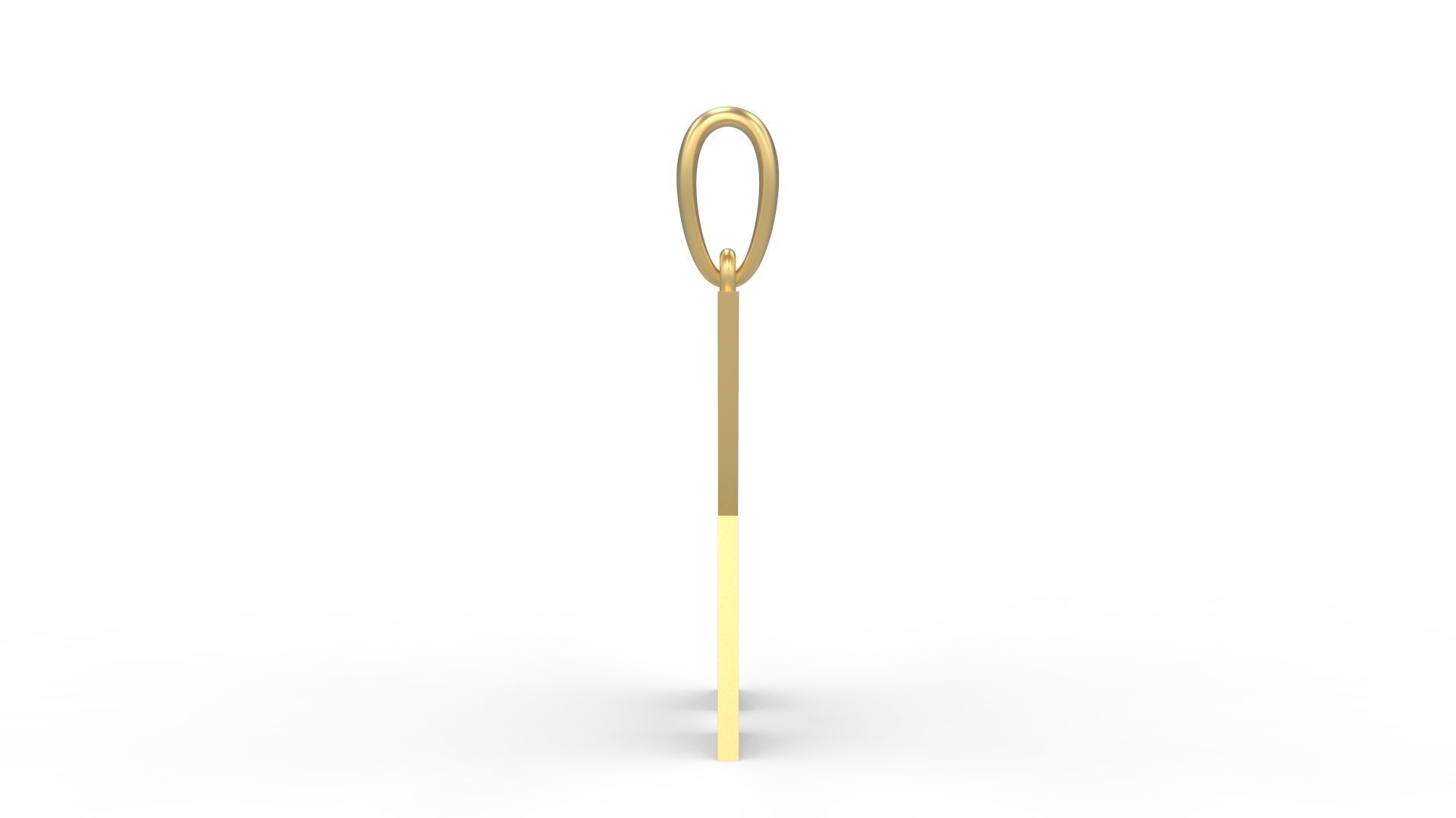 Initial Letters Pendant Boldhead X 3D print model_2