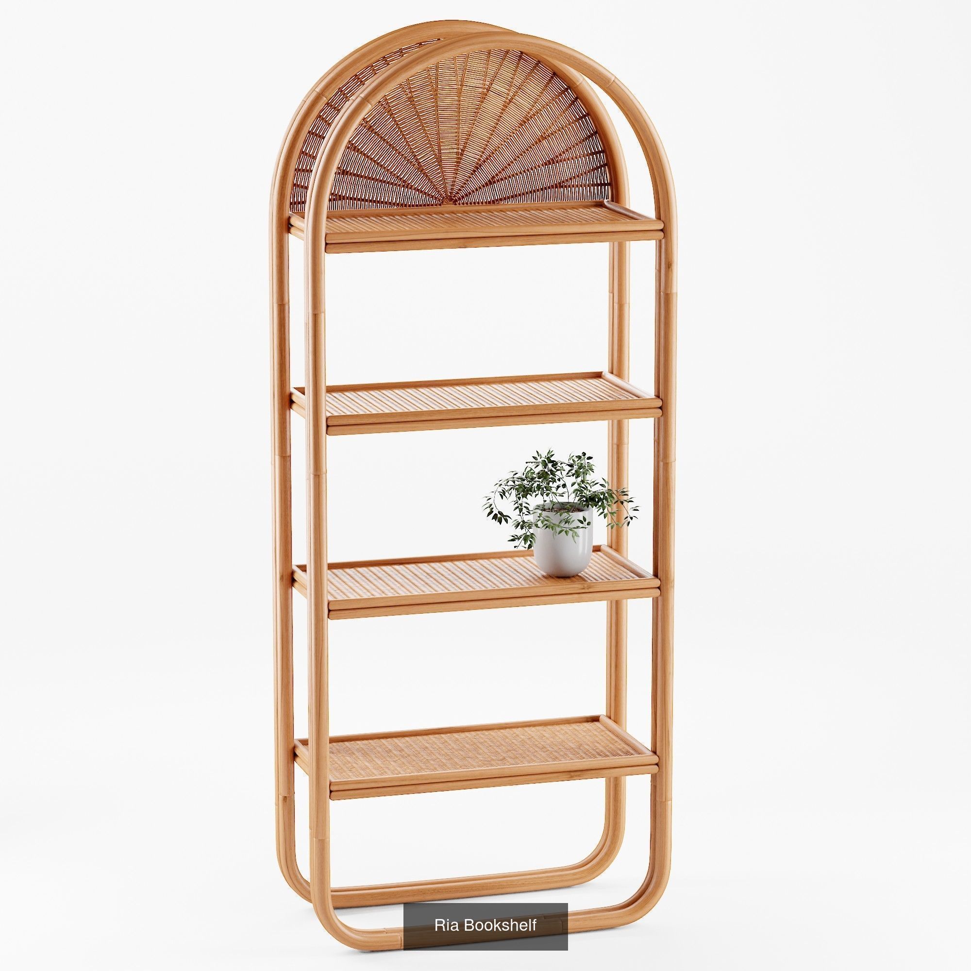 Set of rattan products 3D Model Collection_3