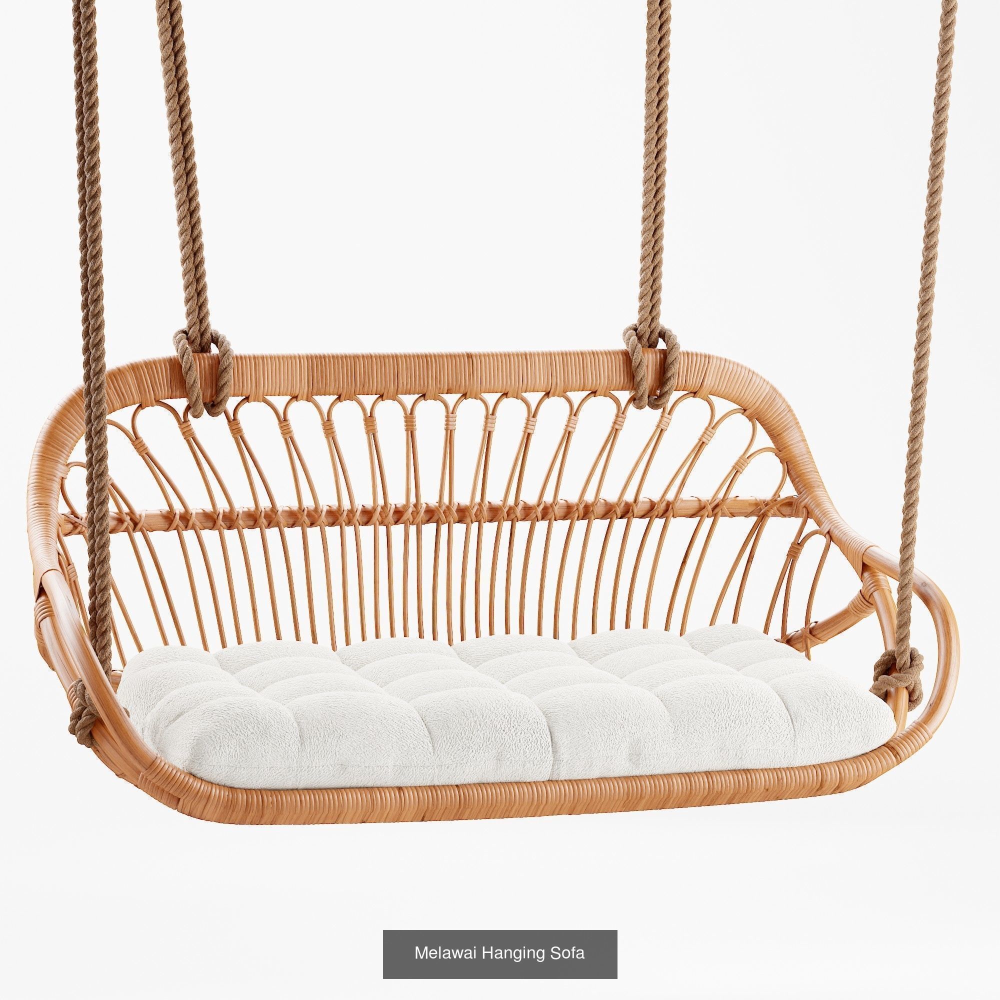 Set of rattan products 3D Model Collection_1