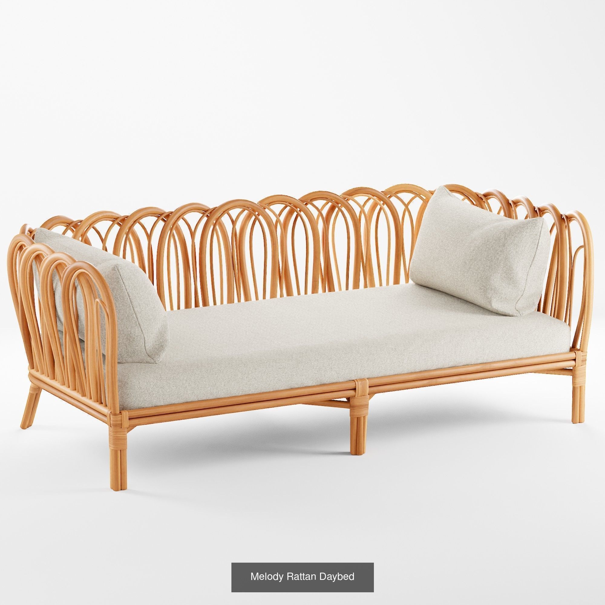 Set of rattan products 3D Model Collection_5