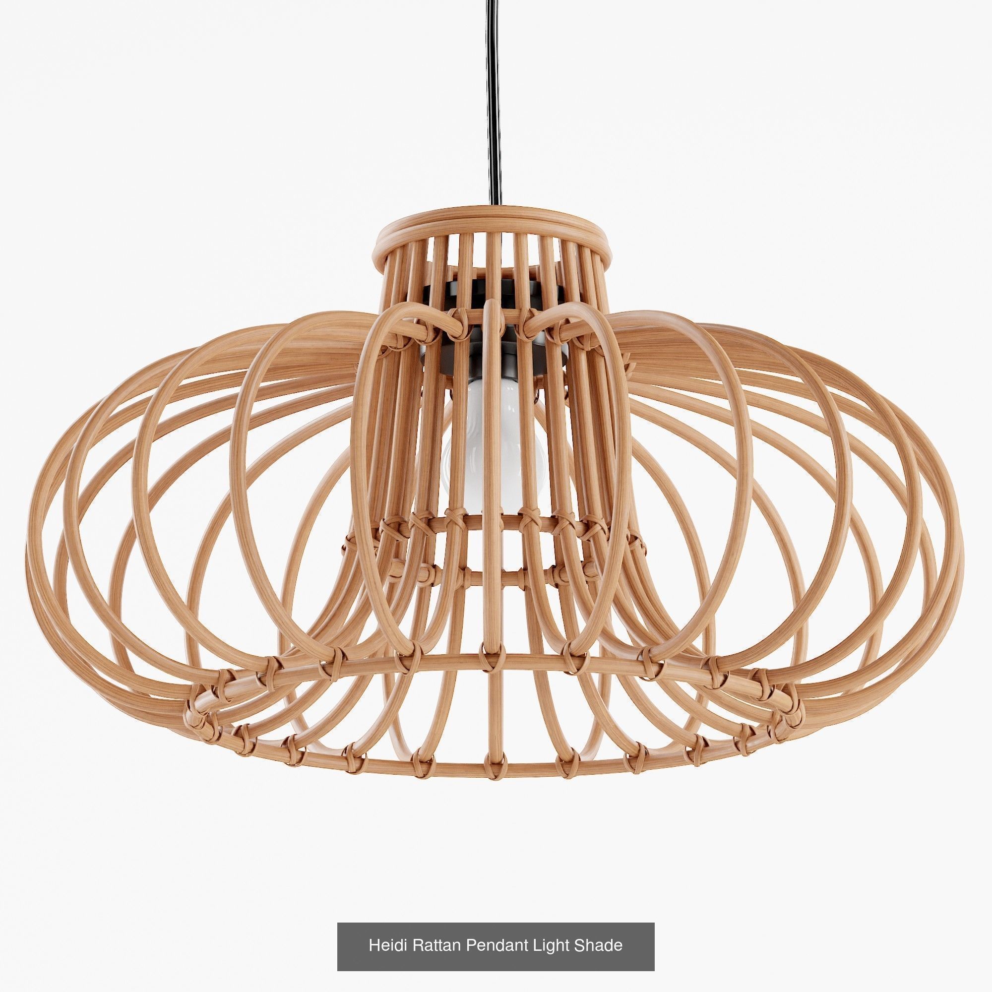 Set of rattan products 3D Model Collection_4