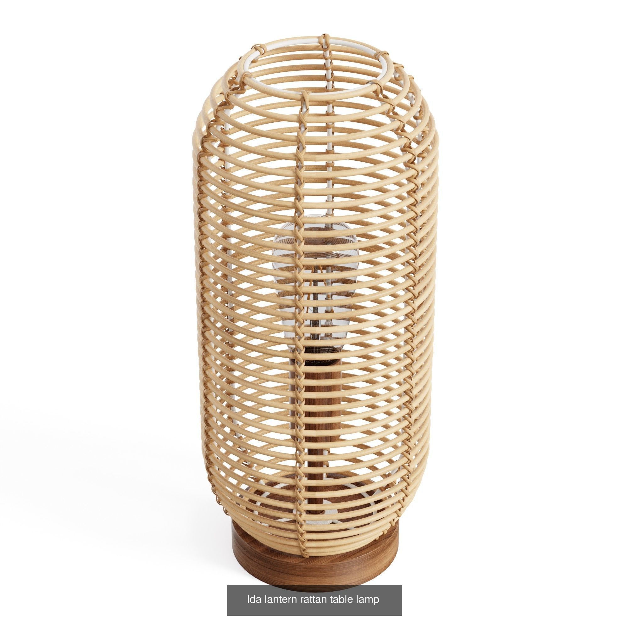 Set of rattan products 3D Model Collection_13