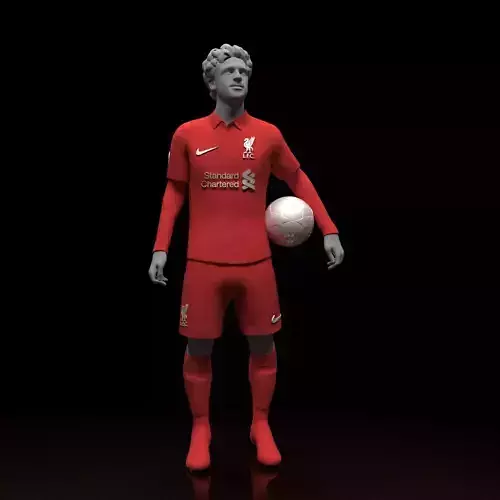 Mo Salah footballer 3d model ready for printing 3D print model