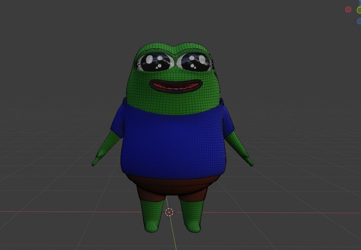 Pepe the frog 3D model_14