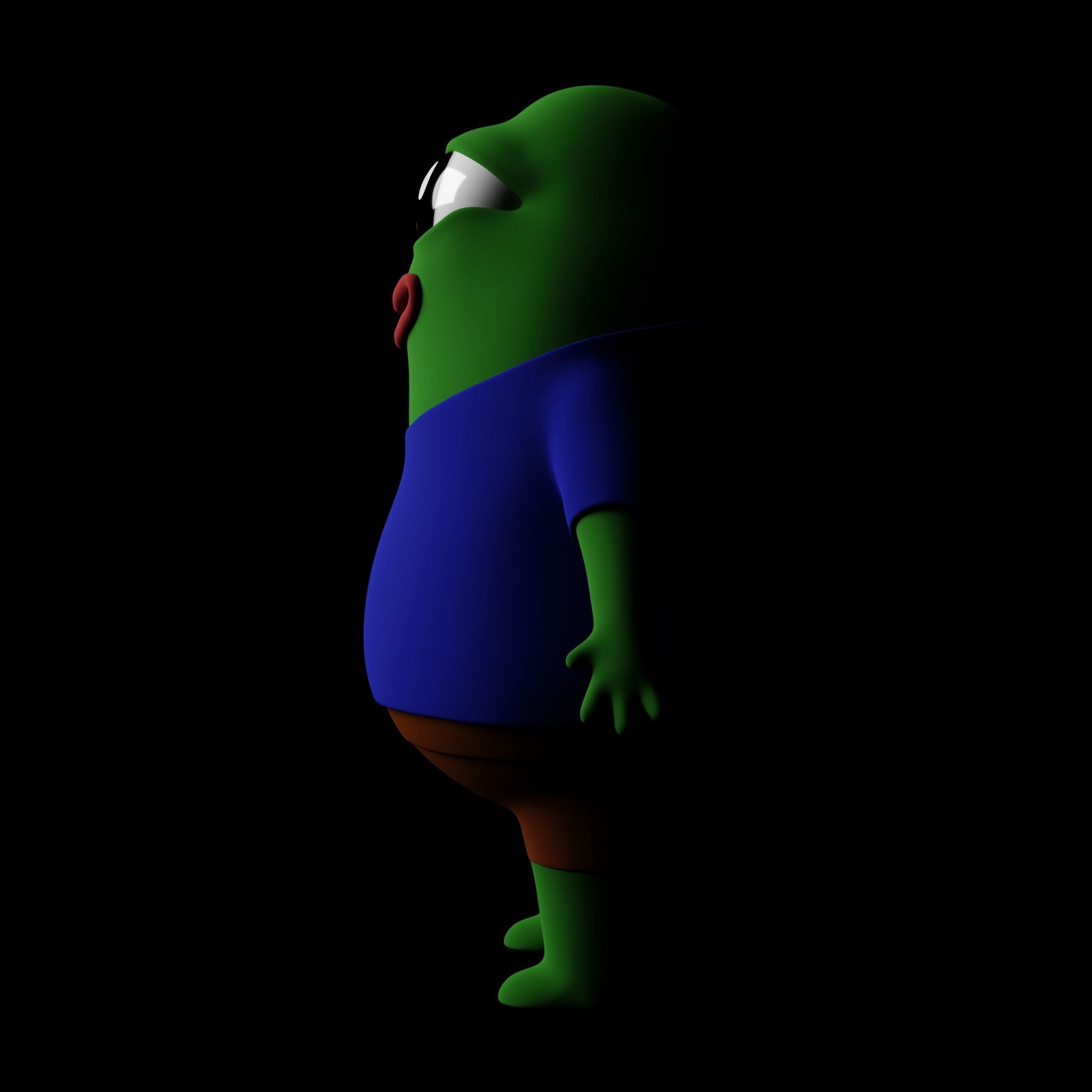 Pepe the frog 3D model_7